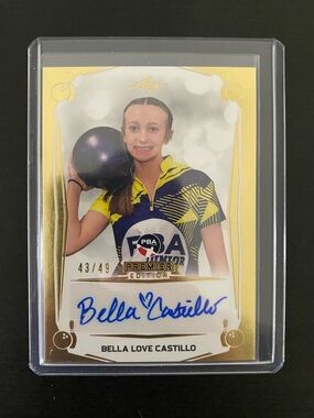 2023 Leaf PBA Premier Edition Bella Love Castillo Autograph Card /49